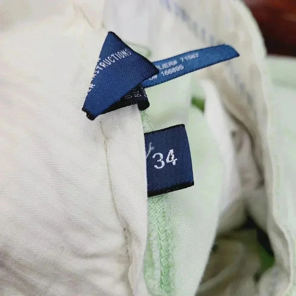 Polo By Ralph Lauren Mens Light Green Cotton Shorts Size 34x10  9CT - Picture 6 of 11